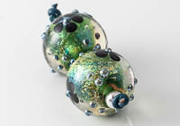 Dichroic Lampwork Flower Beads alternative view 1