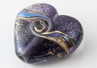 Sparkly Lampwork Heart Bead alternative view 2