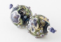 Glittery Lampwork Flower Beads alternative view 1