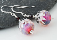 Pink Lampwork Earrings