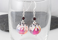 Pink Lampwork Earrings alternative view 1