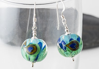 Peacock Lampwork Earrings alternative view 1