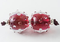 Pink Lampwork Beads