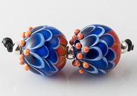 Dahlia Lampwork Beads