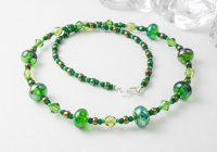 Lampwork Necklace "Monika"