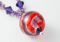 Dichroic Swirl Lampwork Necklace alternative view 1