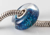 Silver Cored Dichroic Lampwork Bead alternative view 2