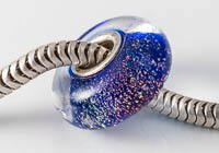 Silver Cored Dichroic Lampwork Bead