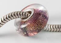 Silver Cored Dichroic Lampwork Bead