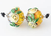 Lampwork Dahlia Beads