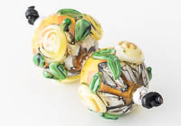 Lampwork Dahlia Beads alternative view 2