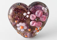 Lampwork Dichroic Heart Bead alternative view 1