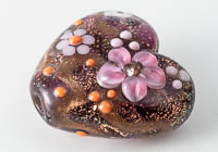 Lampwork Dichroic Heart Bead alternative view 2