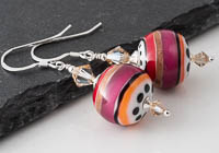 Dahlia Lampwork Earrings alternative view 1