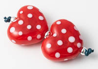 Red Lampwork Heart Beads alternative view 2