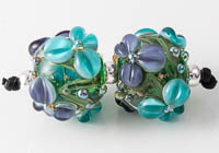 Lampwork Flowery Beads