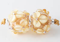 Lampwork Flowery Beads