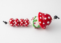 Lampwork Toadstool Bead Set alternative view 1