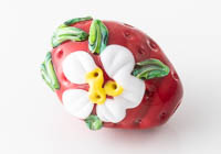 Strawberry Lampwork Bead