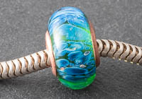 Copper Cored Lampwork Charm Bead