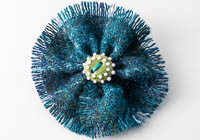 Harris Tweed Flower Brooch