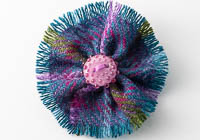 Harris Tweed Flower Brooch