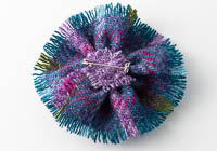 Harris Tweed Flower Brooch alternative view 1