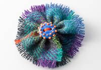 Harris Tweed Flower Brooch