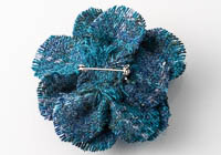 Harris Tweed Flower Brooch alternative view 1