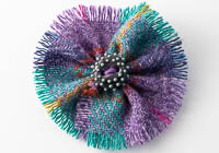 Harris Tweed Flower Brooch