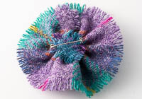 Harris Tweed Flower Brooch alternative view 1