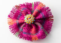 Harris Tweed Flower Brooch