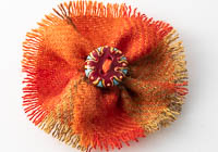 Harris Tweed Flower Brooch