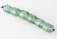 Mossy Lampwork Barrel Beads alternative view 1