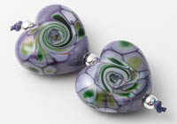 Lampwork Heart Beads