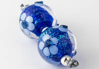 Dichroic Lampwork Flowery Beads alternative view 2