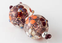 Dichroic Flowery Lampwork Beads alternative view 2