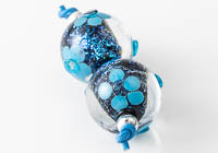 Dichroic Lampwork Flowery Beads alternative view 1