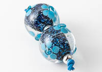 Dichroic Lampwork Flowery Beads alternative view 2