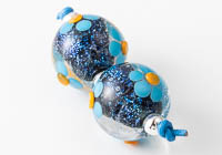 Dichroic Lampwork Flowery Beads alternative view 1