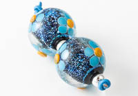 Dichroic Lampwork Flowery Beads alternative view 2