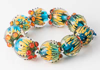 Lampwork Aster Beads