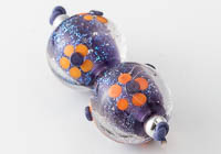 Dichroic Lampwork Flowery Beads alternative view 1