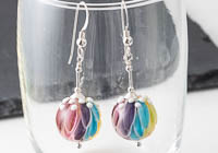 Rainbow Dahlia Earrings alternative view 1