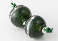 Dark Green Lampwork Beads alternative view 2