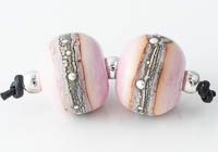 Pink Lampwork Beads