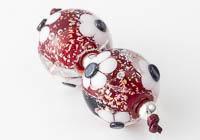 Dichroic Lampwork Flowery Beads alternative view 1