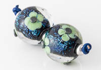 Dichroic Lampwork Flowery Beads alternative view 2