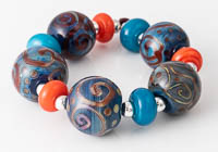 Swirly Lampwork Beads