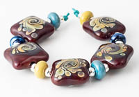 Swirly Lampwork Bead Set alternative view 1